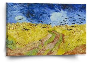 Sablio Obraz Pšeničné pole s vránami - Vincent van Gogh - 60x40 cm