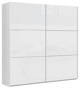 SKŘÍŇ S POSUVNÝMI DVEŘMI, bílá, vysoce lesklá bílá, 200,1/209,7/61,2 cm home24 - Šatní skříně
