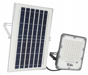 LED Stmívatelný solární reflektor LED/50W/3,2V 5000K 6000 mAh IP65 černá + DO