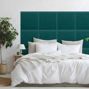 Sametový čalouněný panel - Čtverec - 50x50cm Farba: Tyrkysová