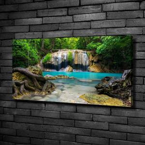 Foto obraz na plátně Vodopád v lese oc-168975123