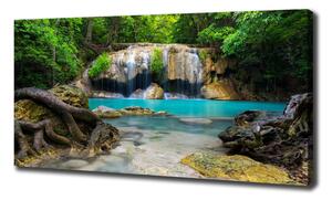 Foto obraz na plátně Vodopád v lese oc-168975123