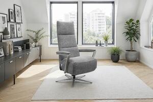 RELAXAČNÍ KŘESLO, textil, šedá Sit & More - Online Only křesla & taburety, Online Only