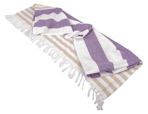 Vesna | Plážová osuška FOUTA fialová 90x180 cm