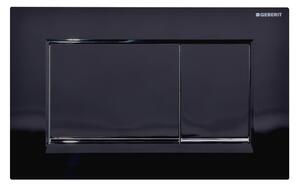 Geberit Sigma20 splachovací tlačítko pro WC lesklý chrom-černá 115.883.KM.1
