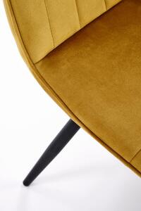 Jídelní židle REZA — kov, látka, více barev Zelená