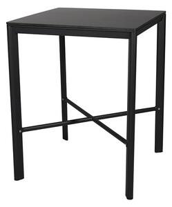 Mindo Barový stůl Mindo 102, čtvercový 81,5x81,5x105 cm, rám lakovaný hliník Light Grey, deska teak