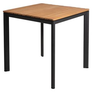 Mindo Jídelní stůl Mindo 101, čtvercový 74x74x75 cm, rám lakovaný hliník Dark Grey, deska teak