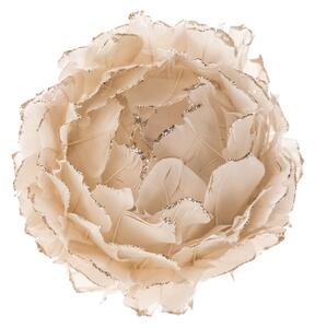 Závěsná květina z peří růžová, 8 cm