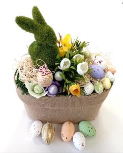 Velikonoční košíček s králíkem