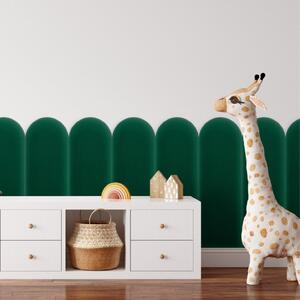Sametový čalouněný panel - Oblouk - 20x60cm Farba: Lahvově zelená