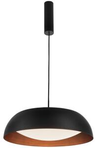Černé kovové závěsné LED světlo Nova Luce Landon 60 cm