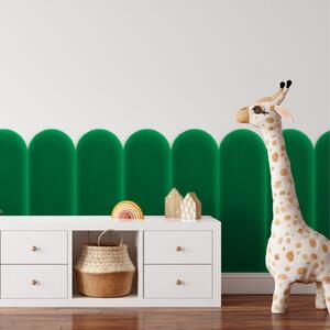 Sametový čalouněný panel - Oblouk - 20x60cm Farba: Zelená