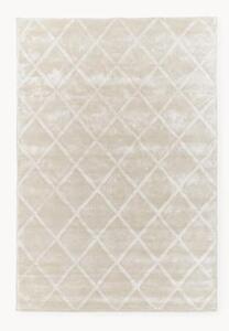 Ručně všívaný viskózový koberec s diamantovým vzorem Shiny