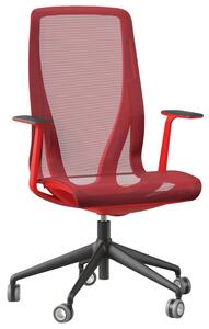 Narbutas Červená kancelářská židle D-CHAIR II