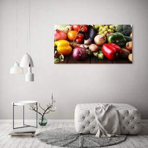 Foto obraz skleněný horizontální Zelenina a ovoce osh-188430189