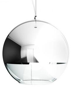 BEAU MONDE 35 závěsná chromované sklo/čiré sklo 230V E27 60W - RED - DESIGN RENDL