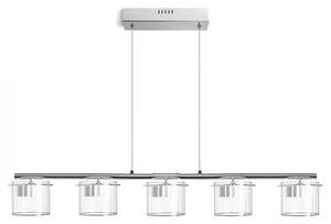 ESTRA V závěsná bílá čiré sklo 230V LED 5x5W 3000K - RED - DESIGN RENDL