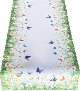 Vzorovaný ubrus - běhoun na stůl SPRING BUTTERFLY 60x120 cm Mybesthome