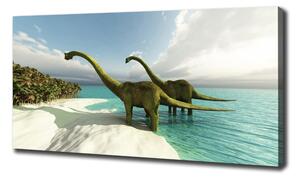 Foto obraz canvas Dinozaury na pláži oc-19541737