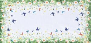 Vzorovaný ubrus - běhoun na stůl SPRING BUTTERFLY 40x85 cm Mybesthome