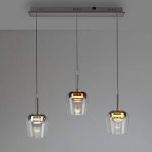 Q-Smart-Home Paul Neuhaus Smart LED závěsná lampa Q-Kon multicolour 3light, stmívatelný, Vícebarevná, Obývací pokoj / jídelna, Sklo, Moderní