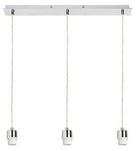 MORE 60 stropní závěsná základna chrom 230V E27 3x42W - RED - DESIGN RENDL
