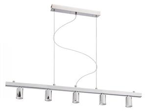 RALLONG 5 závěsná základna chrom 230V E27 5x42W - RED - DESIGN RENDL