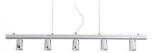 RALLONG 5 závěsná základna chrom 230V E27 5x42W - RED - DESIGN RENDL