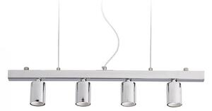RALLONG 4 závěsná základna chrom 230V E27 4x42W - RED - DESIGN RENDL