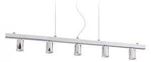 RALLONG 5 závěsná základna chrom 230V E27 5x42W - RED - DESIGN RENDL