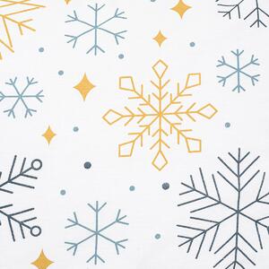 Flanelové povlečení Frosty snowflakes, 140 x 200 cm, 70 x 90 cm