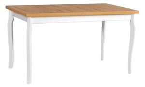 Drewmix Jídelní stůl ALBA 5 + deska stolu bílá, nohy stolu olše