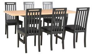 Jídelní stůl IKON 2 + deska stolu ořech světlý, nohy stolu / podstava černá