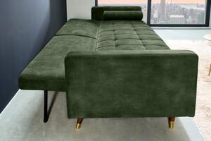 Pohovka COUTURE 195 CM zelená rozkládací Nábytek | Obývací pokoj | Sedací soupravy a pohovky | Pohovky | Všechny pohovky