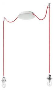 KOMBIX 2 závěsná sada CHZ+ČEK+CHO 230V E27 2x28W - RED - DESIGN RENDL