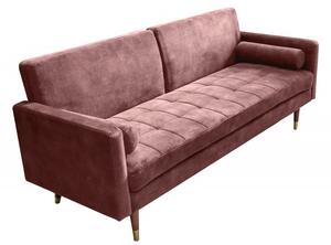 Pohovka COUTURE 195 CM tmavě růžová rozkládací Nábytek | Obývací pokoj | Sedací soupravy a pohovky | Pohovky | Všechny pohovky