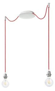 KOMBIX 2 závěsná sada CHZ+ČEK+CHO 230V E27 2x28W - RED - DESIGN RENDL