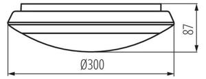 LED svítidlo s čidlem Kanlux DABA N LED SMD DL-16W neutrální bílá 4000K IP66 19062