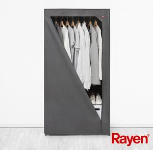 Šedá látková šatní skříň 79x155 cm – Rayen