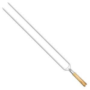 Velký nerezový špíz Churrasco Forged - dvojitý, 50 cm