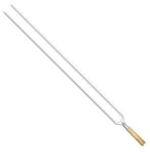 Velký nerezový špíz Churrasco Forged - dvojitý, 70 cm