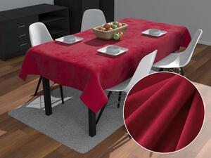 Biante Sametový obdélníkový ubrus Velvet Premium SVP-007 Malinově červený 140x180 cm