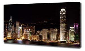 Foto obraz na plátně Noční Hongkong oc-25184002