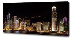 Foto obraz na plátně Noční Hongkong oc-25184002