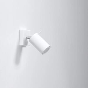 Nástěnné bodové svítidlo SOLLUX Ring GU10 1x40W bez zdroje SL.0087 bílá