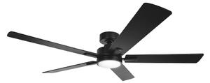 ZEVENTI - LED Stmívat stropní ventilátor LED/20W/230V 2700-6500K 132cm černá+DO