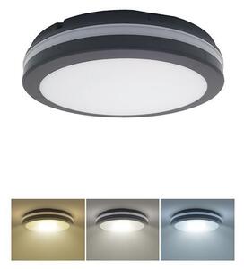 SOLIGHT LED přisazené svítidlo 18-22-26W | 2110lm | CCT 3000-4000-6500K | IP65, černé