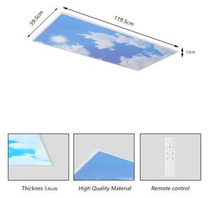 Brilagi -LED Stm. strop. svít. SLIMFRAME SKY LED/80W/230V 120x60 cm + DO
