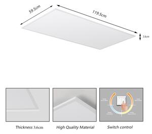 Brilagi - LED Stropní svít. SLIMFRAME LED/80W/230V 120x60 cm 3000/4000/6000K bíl